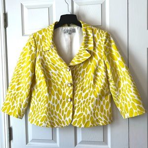 Canary Yellow Arthur S Levine Suit with Skirt, Size 16